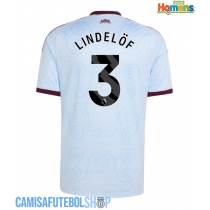 Camisa de time de futebol Aston Villa Victor Lindelof #3 Replicas 3º Equipamento 2026-27 Manga Curta